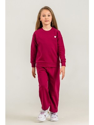 Rolypoly Kız Çocuk Sweet And Chic Bordo Eşofman Takımı RP3921-C-V2 RP3921-C-V2