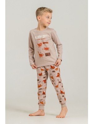 Rolypoly Erkek Çocuk Start The Game Sarı Uzun Kol Pijama Takım RP3860-C-V2 RP3860-C-V2