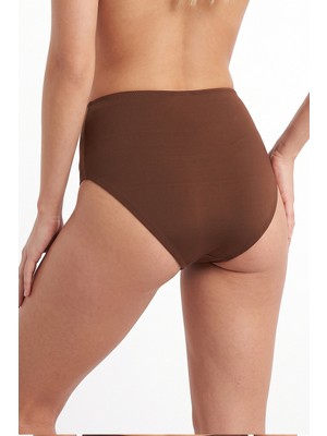 Loya Leopar Toka Detaylı Yüksek Bel Tek Alt Bikini