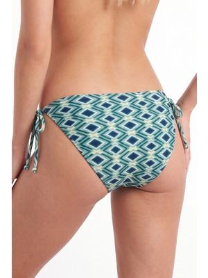 Loya Mavi Azure Yandan Bağlamalı Tek Alt Bikini
