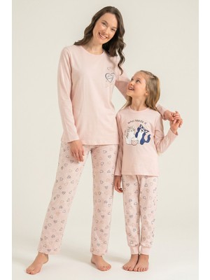 Rolypoly Anne Kız Who Needs A Hug Pembe Uzun Kol Pijama Takım RP3902-A-V1 RP3902-A-V1