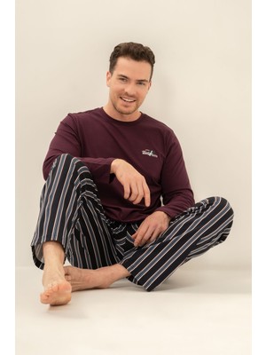 Arnetta Erkek Everything Is Possible Mor Uzun Kol Pijama Takım AR3835-S-V1 AR3835-S-V1