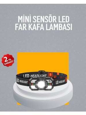 Epilons Şarj Edilebilir Led Far Hareket Sensörlü 5 Modlu Outdoor