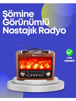 Epilons Taşınabilir Kamp Hoparlörü – Solar Şarjlı, Şömine Efektli, 7w Güçlü Ses