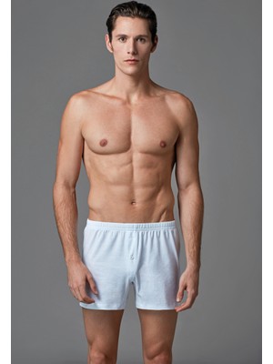 Eros Erkek 2'li Penye Boxer Beyaz ES011523
