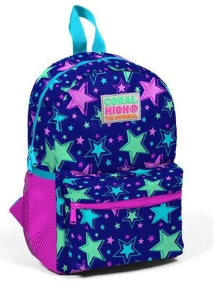 Coral High Kids Saks Yıldız Desenli Iki Bölmeli Anaokul Sırt Çantası 23335