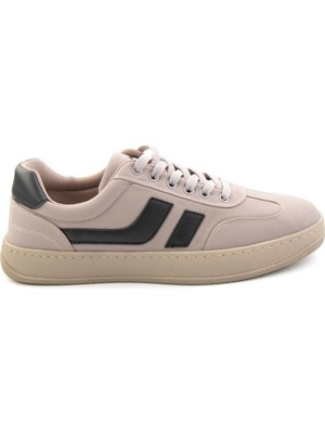 Bambi Bej Kumaş  Erkek Sneaker E01175560904