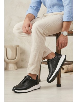 Walkenzo 1120-4 Hakiki Deri Ortopedik Taban Günlük Erkek Ayakkabı