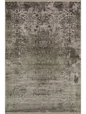 Cool Halı Capella Dyed Adaçayı Yeşili Halı Akrilik Viskon Ipeksi Zeytin Yeşili Premium Vintage Salon Halısı