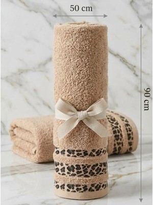 Biçomi Bicomi Savana Premium: %100 Pamuk Ultra Emici & Cilt Dostu 4’lü El ve Yüz Havlusu Seti (50X90 Cm)