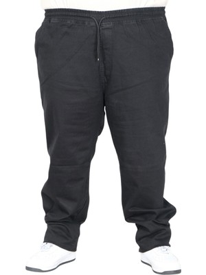 Mode Xl Büyük Beden Pantolon Jogger Chıef Duz Paca Denım 26913 Sıyah