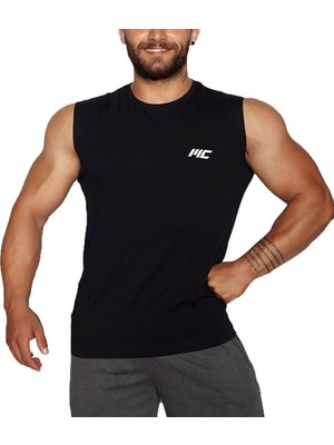 Musclecloth Training Kolsuz T-Shirt Siyah