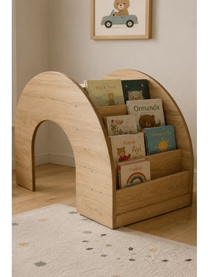 Reyo Micki 2in1 Montessori Kitaplıklı Çalışma Masası 110CM
