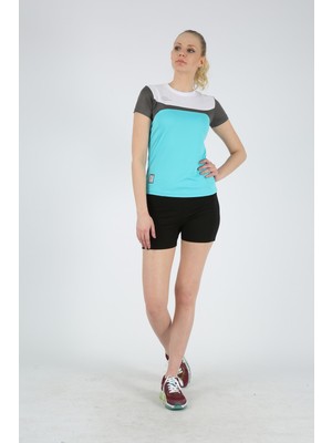 DAFRON Gold Kadın T-Shirt Spor ve Günlük Kullanım için Şık Tasarım Yazlık