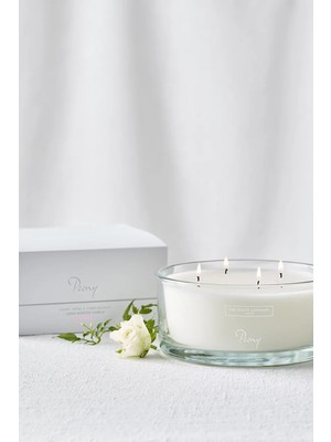 The White Company Peony Dört Fitilli Büyük Kokulu Mum 710 G