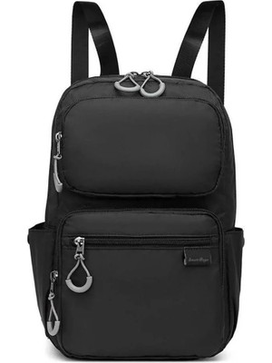 Smart Bags Extra Hafif Kumaş Uniseks Sırt Çantası BC 3142 - Siyah