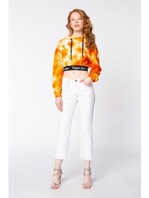 Vigoss Jeans VİGOSS SPORT KADIN KAPŞONLU SWEATSHIRT VS1140-30034