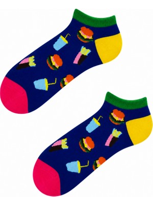 Carnaval Socks Fast Food  Desenli Patik Çorap