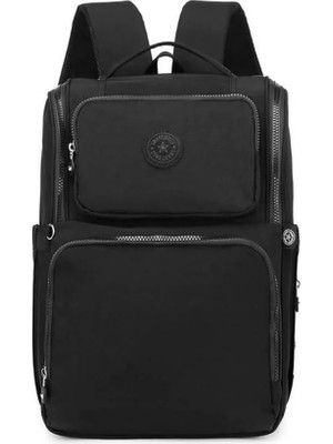 Smart Bags SMBYB3000-0001 Siyah Kadın Bebek Bakım Sırt Çantası