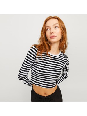 Jack & Jones Kadin Uzun Kollu Cropped Tisört - Eline