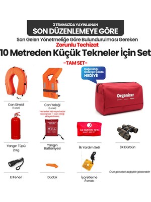 Sealux 10 Metre Altındaki Tekneler İçin Zorunlu Teçhizat Seti