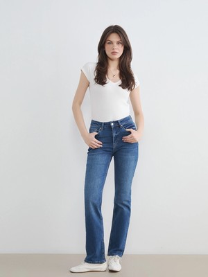 Lc Waikiki Yeni Sezon Normal Bel Straight Fit Kadın Jean Pantolon