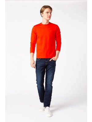 Vigoss Jeans VİGOSS BASKILI ERKEK SWEATSHIRT 44222-30005