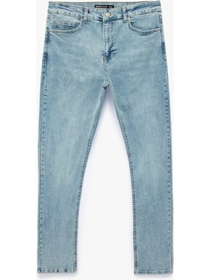 Koton Normal Bel Cepli Pamuklu Skinny Jean Pantolon - Michael Jean