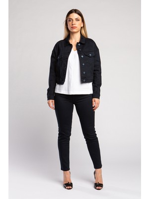 Vigoss Jeans VİGOSS KADIN BASIC NON DENİM CEKET 46560-70046