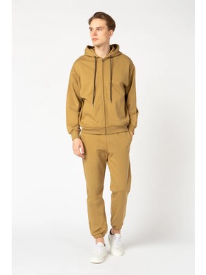 Vigoss Jeans VİGOSS UNISEX FERMUARLI KAPŞONLU SWEATSHIRT 62164-30034