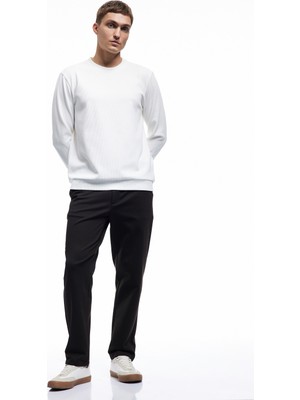 Koton Uzun Kollu Bisiklet Yaka Basic Sweatshirt