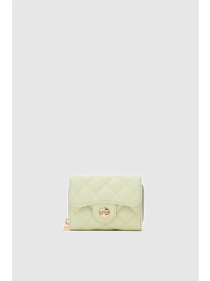 Shule Bags Coco Nakış Detaylı Kilitli Kadın Cüzdan Mint