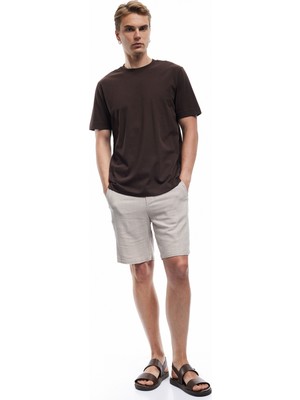Koton Pamuklu Kısa Kollu Regular Fit Bisiklet Yaka Basic Tişört