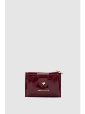 Shule Bags Voga Rugan Kadın Cüzdan Bordo