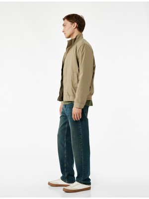 Koton Normal Bel Pamuklu Vintage Straight Fit Jean Pantolon