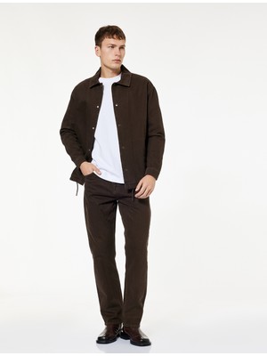 Koton Pamuklu Normal Bel Cepli Vintage Straight Fit Jean Pantolon