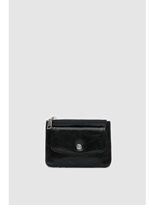 Shule Bags Carry Kapaklı Kadın Kartlık Siyah
