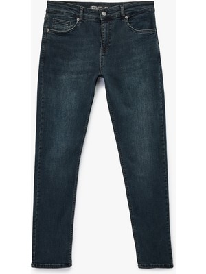 Koton Normal Bel Pamuklu Slim Fit Jean Pantolon - Brad Jean