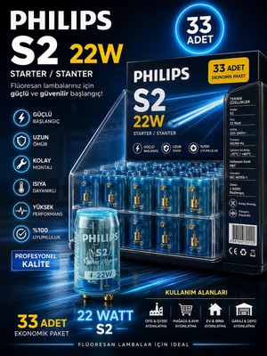 Philips S2 Kısa Skısa Startel 18W Floresanlara Uyumlu 60CM uyumlu