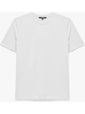 Koton Regular Fit Kısa Kollu Bisiklet Yaka Tok Kumaş Pamuklu Basic Tişört