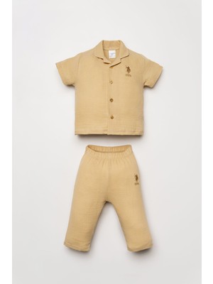 U.S. POLO ASSN U.s Polo Assn. Erkek Bebek Krem Takım