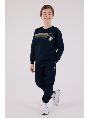 US2212 - Navy - U.s. Polo Assn Kids Erkek Eşofman Takımı
