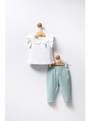 U.s.polo Assn. Kız Bebek 2li Takım - Beyaz