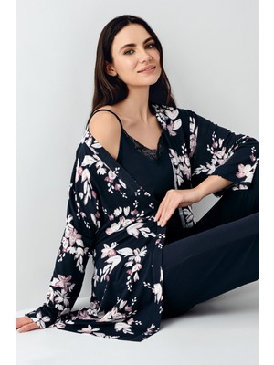 Pierre Cardin Kadın 3'lü Pijama Takımı 9108