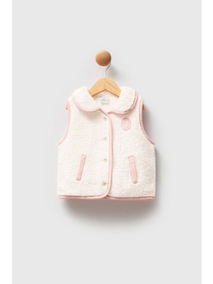 U.s. Polo Assn Kız Bebek Ekru Yelek
