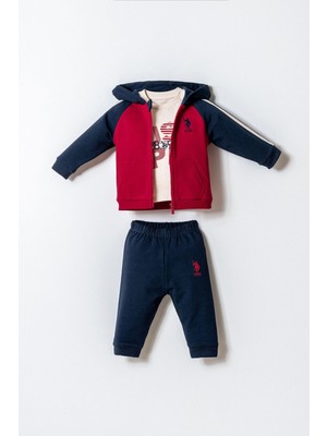 U.s. Polo Assn. Erkek Bebek Kırmızı 3lü Takım