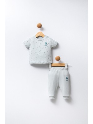 U.S. Polo Assn.. Erkek Bebek Yeşil Bebek Takım