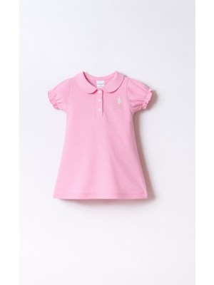 U.s. Polo Assn. Kız Bebek Pembe Elbise