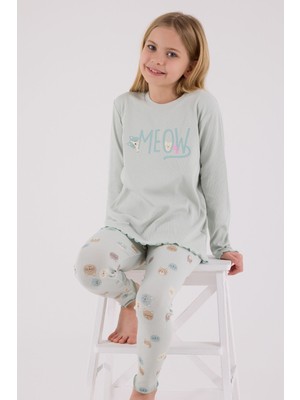 Rolypoly RP3700-2 Kız Çocuk Kışlık Ikili Pijama Takım