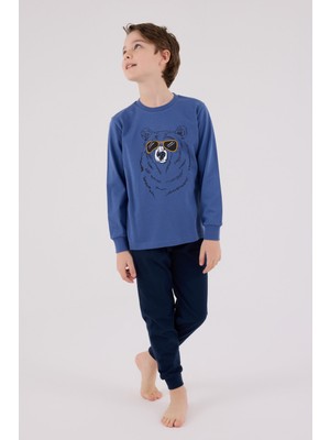 Rolypoly RP3659-2 Erkek Çocuk Kışlık Ikili Pijama Takım
